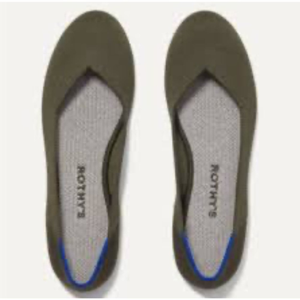 Rothy's The Round Toe Ballet in Cypress Retired Flat Slip On Size 7 NWOB.